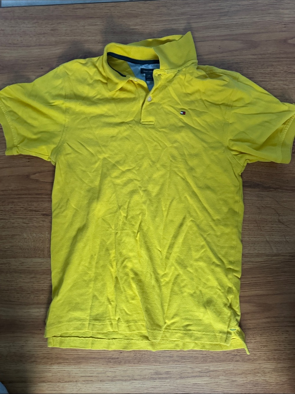 Tommy Hilfiger Bright Yellow Men's Polo with Classic Logo